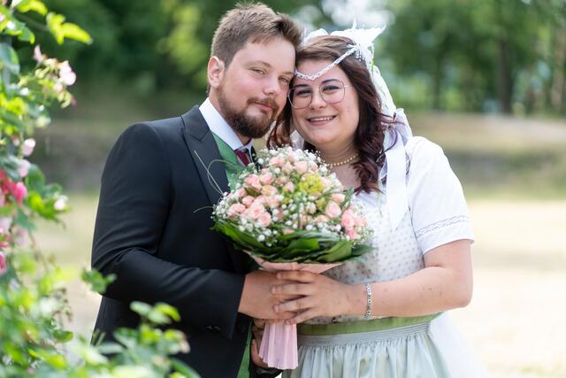 Das Brautpaar Ursula und René Valenta.