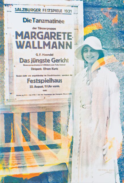 Margarethe Wallmann (1901–1992), Serigrafie auf Leinwand; Foto: Atelier Stock, Foto/Belichtungsvorlage 1931, Margarethe Wallmann, ASF Foto: Ellinger.  | Foto: Martina Stock