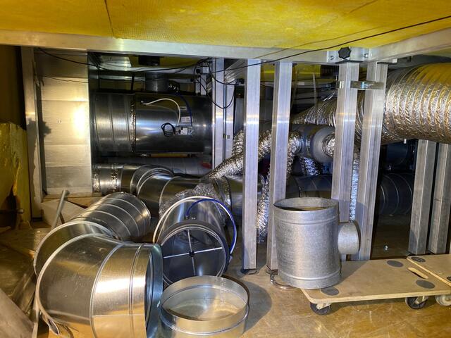 Unter dem Boden des Stadtsaals ist die Lüftungsanlage verankert. | Foto: Stadtsaal Wien