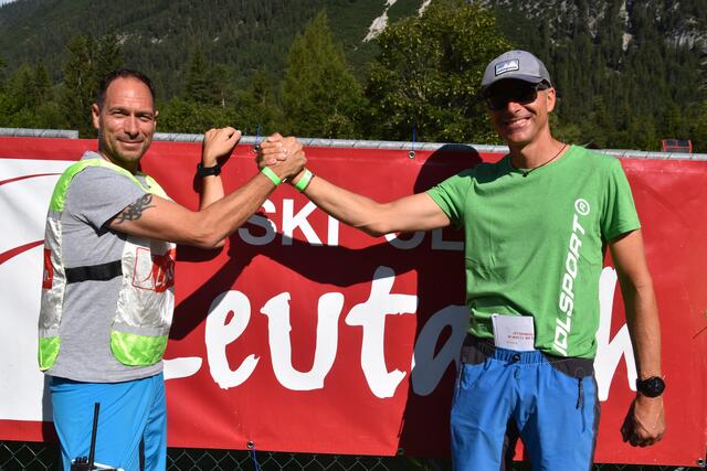 Starkes Team hinter den Kulissen: OK-Chef Stefan Zauninger und die Vorgänger Siggi Klotz, Initiator und Ganghoferlauf-Chef (re.)