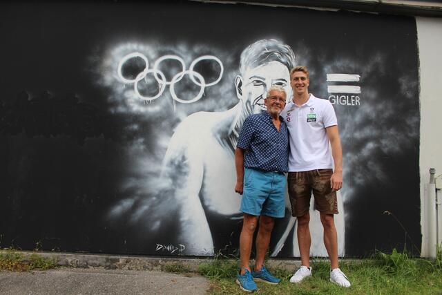 An der Schwimm-Spitze: Schwimm-Ass Heiko Gigler und Landespräsident Peter Lassnig. | Foto: RMK