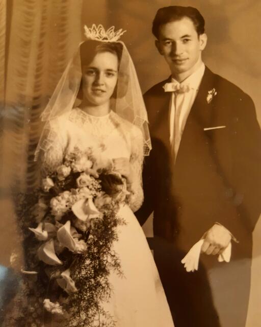 Das Hochzeitspaar vor 60 Jahren