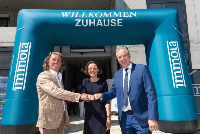 Neues Projekt: Schauer, Schwarhofer, M. Lampesberger (v.l.) | Foto: Konstantinov