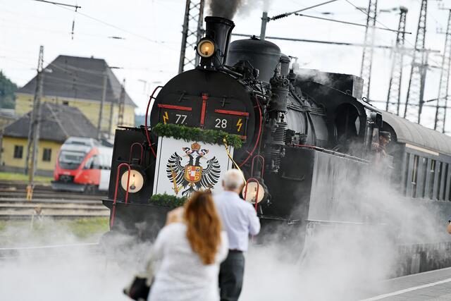 Der Kaiserzug dampft wieder nach Bad Ischl. | Foto: Wolfgang Spitzbart