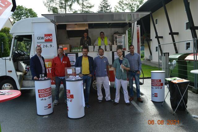 Der Foodtruck beim SHV-Pflegeheim Scharnstein. | Foto: Gew. in der SPÖ