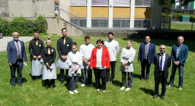 Die Schüler der Hotelfachschule Oberwart absolvierten ihre praktische Prüfung. | Foto: HBLA Oberwart