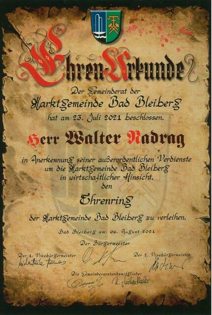 Foto: Marktgemeinde Bad Bleiberg