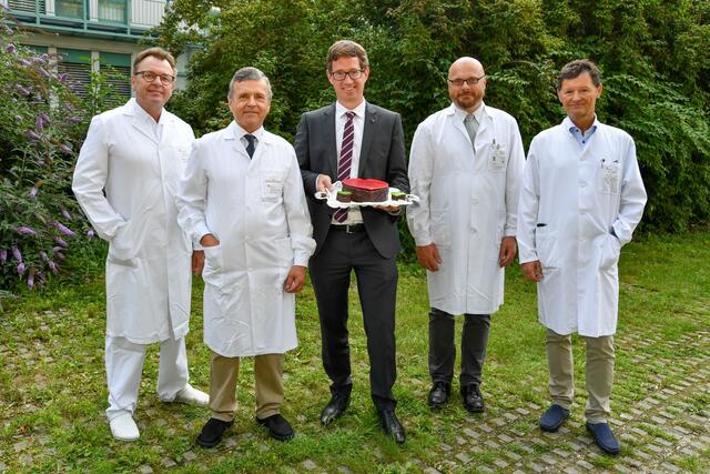 Prim. Wolfgang Arzt, Prim. Rudolf Mair, Ärztlicher Direktor Karl-Heinz Stadlbauer,  Jens Meier, Prim. Gerald Tulzer | Foto: KUK