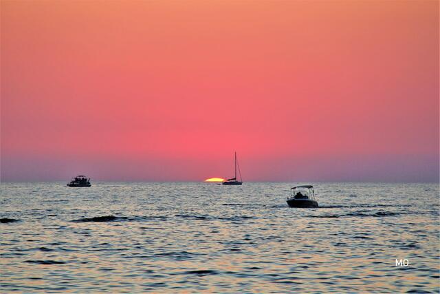 Sonnenuntergang blutrot