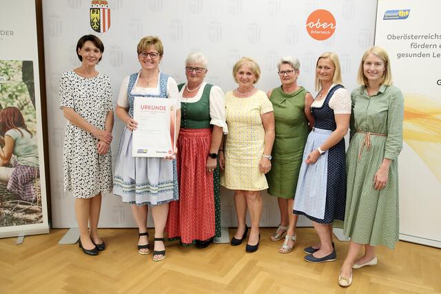 Dritter Platz: Die Gesunde Gemeinde Tarsdorf mit dem Projekt „Brot – ein wichtiger Baustein in der Ernährung“. | Foto: Land OÖ/Denise Stinglmayr