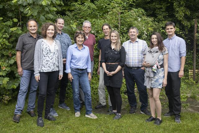 v.l.n.r.: Kurt Lux, Irina Schott, Martin Aigner, Sonja Winkler, Franz Müllegger, Martin Demel, Anna Winkler, Ferdinand Oberthaler, Iris Aigner und Martin Schott. Nicht am Bild: Sophie Lanner.
 | Foto: Max Eisl/buero36