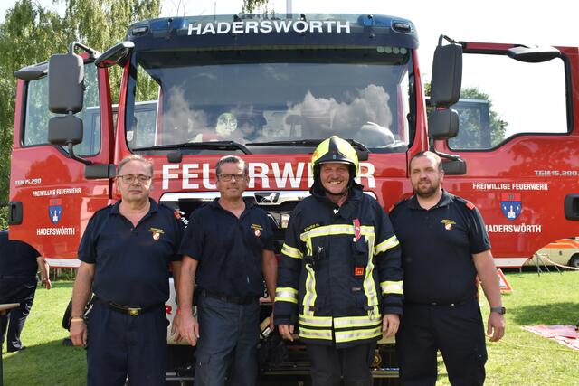 Kommandant Hans-Jörg Schebach, Peter Lirsch, Herbert Koger, Alexander Koger | Foto: Preineder