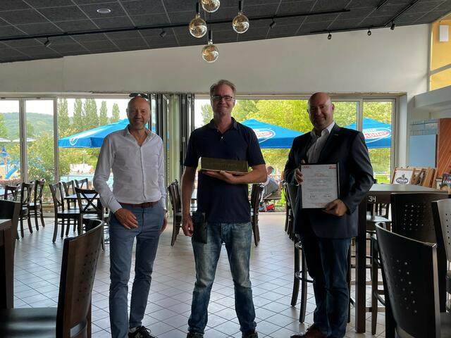  v.l. Friedrich Oelschlägel, Michael Steiner und WKNÖ Außenstellenobmann Markus Fuchs | Foto: WK / Margit Reeh