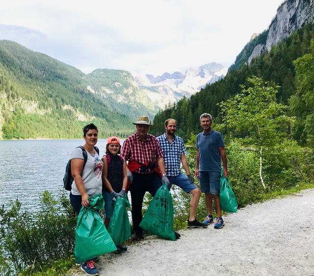 Es wurde (leider) viel Müll am Ufer des Gosausees aufgesammelt | Foto: SPÖ Gosau