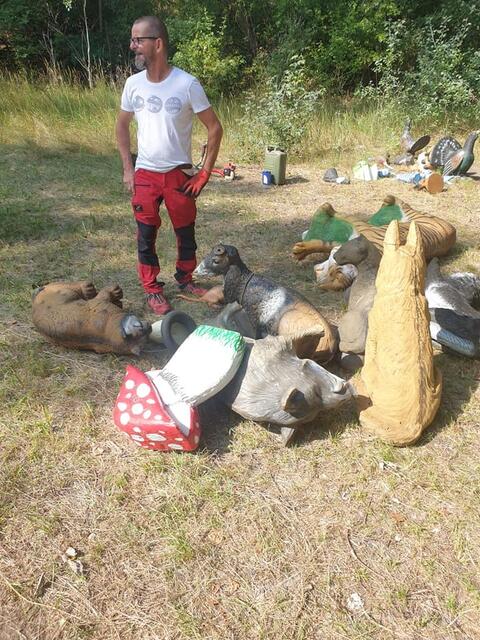 Zunächst werden 24 3D-Ziele aufgestellt, weitere werden aber noch folgen | Foto: BSV Zurndorf