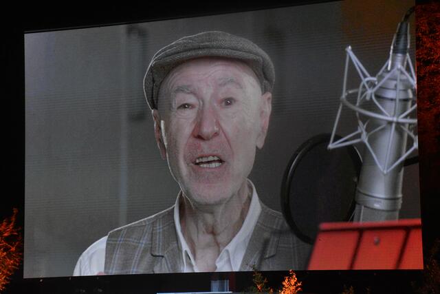 Willi Resetarits wurde per Video eingespielt. | Foto: Michael Strini