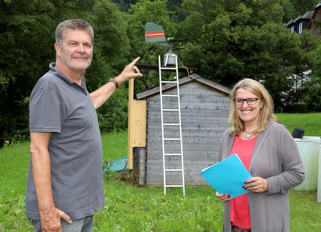 Uwe Berger und Ulrike Königsberger-Ludwig in Lunz | Foto: Anton Heinzl