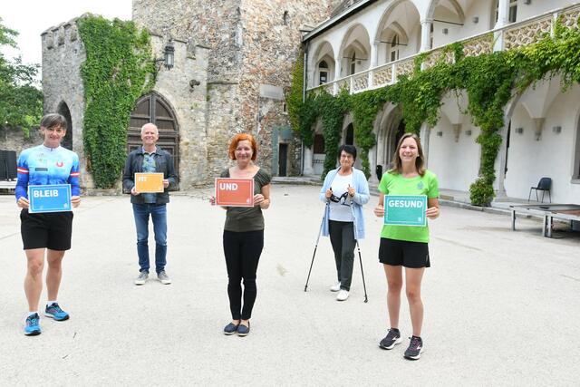 Ursula Bürger (Sportunion), Gesunde Gemeinde-Arbeitskreisleiter Gemeinderat Karl Streicher, Edita Hafner, Gesundheitsstadträtin Beatrix Cmolik und Regina Oberklammer freuen sich auf die diesjährigen Gesundheitstage. | Foto: Stadt WY