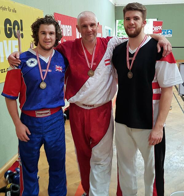 Teamkampf 3.Platz (v.l. Matthias, Günther, Johannes)