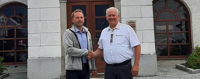 Von links: Michael Spörker, Walter Peherstorfer. | Foto: FPÖ St. Oswald