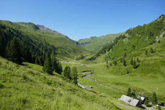 Das hintere Riedingtal - rechts unten die Zauneralm.  | Foto: Thomas Neuhold