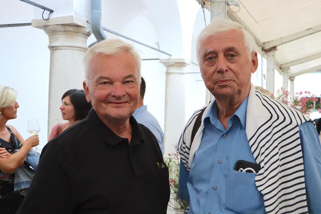 Filmemacher Herbert Nowohradsky und "Filmstar" Ernst Springer.