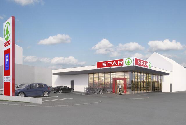 Der neue Spar-Markt wird im Herbst eröffnet. | Foto: Hamann Architects