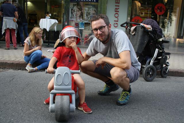 Motorradfahrer Lorenz mit Papa Franz aus Schliersee  | Foto: RMK