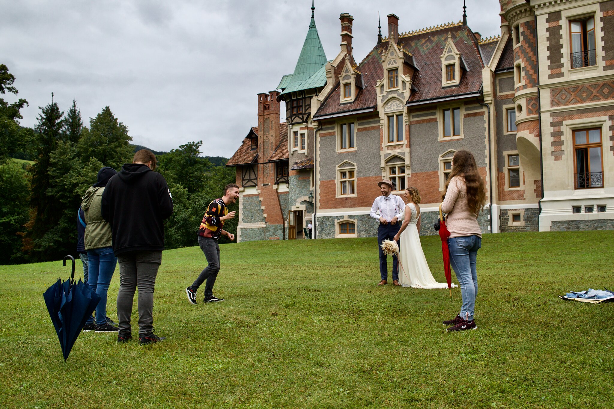 Reichenau an der Rax PaparazziAufgebot auf Schloss Rothschild