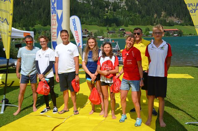 Über 5,1 Kilometer in 1:20,47 die Schnellste von allen: Kaya Hübel, SV Spittal (4.v.li)