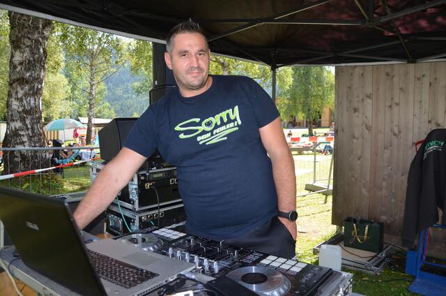 "Mike Deejay" alias Michael Wimmer in Aktion