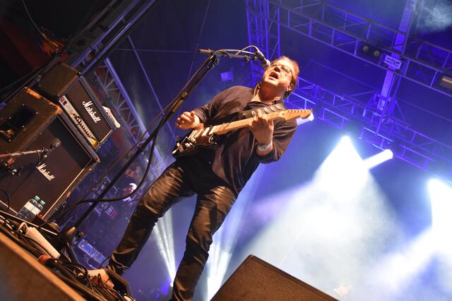 Ewald Pfleger an der E-Gitarre. | Foto: Jakob Klawatsch