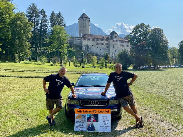 Martin Reiter und Jakob Scheidnagl starten auch heuer wieder zu einer Benefizrallye. Diesmal für Mondscheinkind Leonie aus dem Zillertal. | Foto: Magdalena Reiter