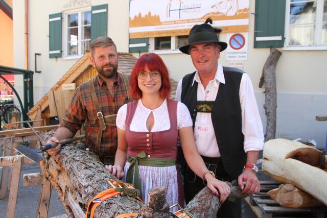 Michael und Bettina Hausjell mit Organisator Alfred Feitzinger.