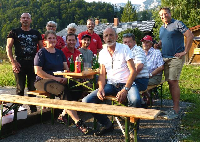 Gemeindebürger mit Kurt Pawluk (4.v.li.) und Bernhard Rieser (re.)
 | Foto: SPÖ Roßleithen
