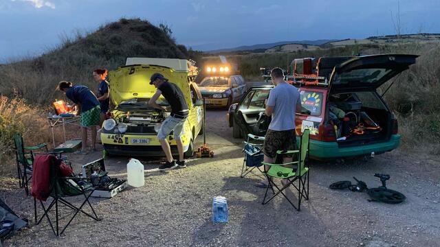 Hilfestellung für den VW Lupe im spanischen Calaf