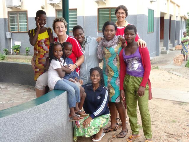 Martina Kainz bei den Don Bosco-Schwestern in Cotonou im Jahr 2017. | Foto: privat