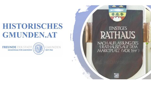 Die „Freunde der Stadt Gmunden“ kennzeichnen geschichtsträchtige Gebäude in der Stadt mit Kupfertafeln inkl. QR-Code. Dieser führt zur Geschichte der Gebäude, Fotos von damals und heute u.v.m.
