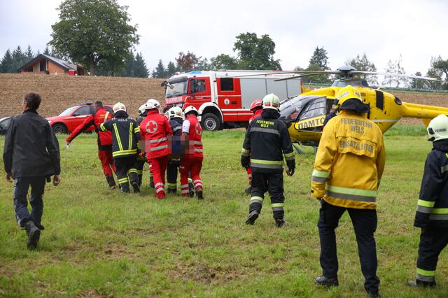 Der Welser wurde befreit und ins Krankenhaus gebracht.