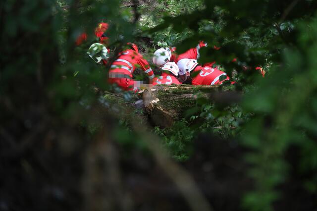 Der Welser wurde befreit und ins Krankenhaus gebracht.