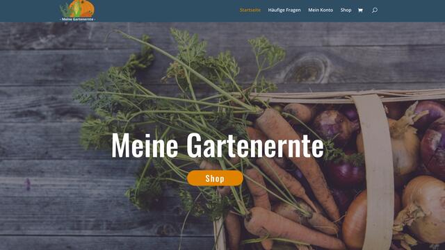 Meine Gartenernte ist eine Plattform die es jedem ermöglicht, seinen eigenen Gemüsegarten online anzulegen, selbst wenn weder die Zeit noch die Möglichkeit dazu vorhanden sind. Das bestellte Gemüse wird auf natürliche Weise gepflegt und geerntet, dem Kunden kommt der der gesamte Ertrag zu.