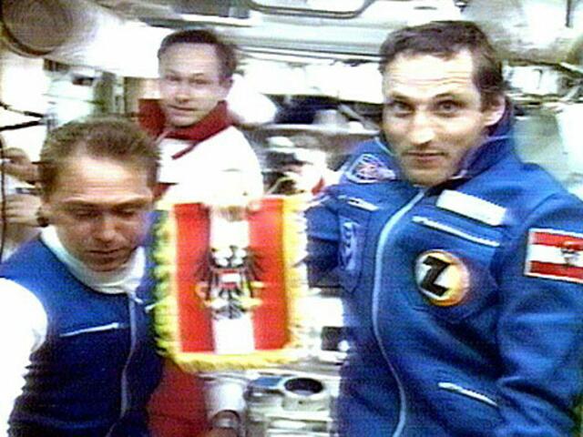 Österreich im All - damalige "Live Übertragung" im TV