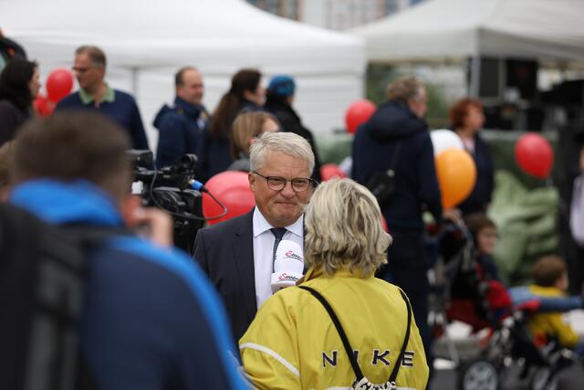Bürgermeister Klaus Luger stellte sich den Fragen der Journalisten.