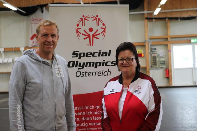 Markus Pichler und Ludmilla Remler vom Special Olympics Vorstand | Foto: Edith Ertl