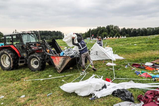 Das Festival ist gut über die Bühne gegangen. Jetzt wird aufgeräumt. | Foto: Symbolfoto: Neumayr