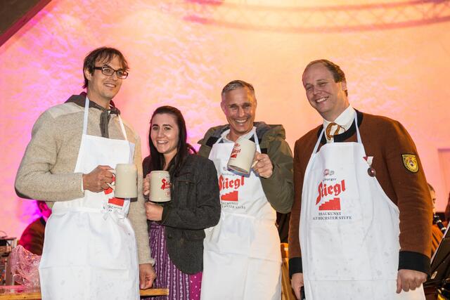 Obmann Oliver Altenberger, Lara Mayer TVB Uttendorf WEißsee, Bgm. Hannes Lerchbaumer, Obmann TMK Uttendorf Michael Hartl | Foto: Chris de Jong, TVB Uttendorf