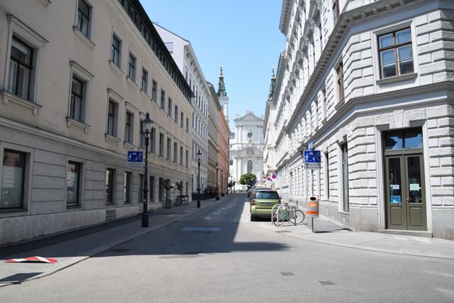 Am 6. September wird die Wohnstraße Maria-Treu-Gasse auch als solch genutzt.  | Foto: Agenda Josefstadt