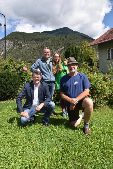 V.l.: Thomas Öfner, Franz Reinhard, Jeanine Hieger, Michael Auer. | Foto: Lair