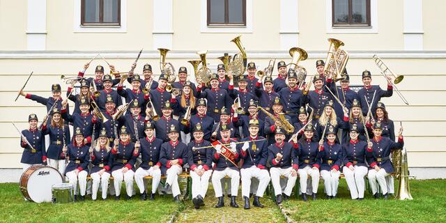 Die Mitglieder der Kapelle freuen sich auf die Aufführung.  | Foto: Bürgerkorpskapelle
