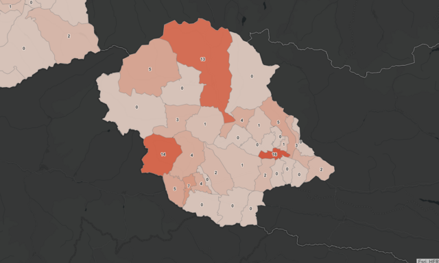 Die bezirksweiten Coronamaßnahmen für Osttirol werden mit 1. September beendet. Ausnahme bleibt Innervillgraten. Hier gelten Ausreisetestpflicht und Maßnahmen bis 8. September. | Foto: COVID-19-Dashboard Land Tirol